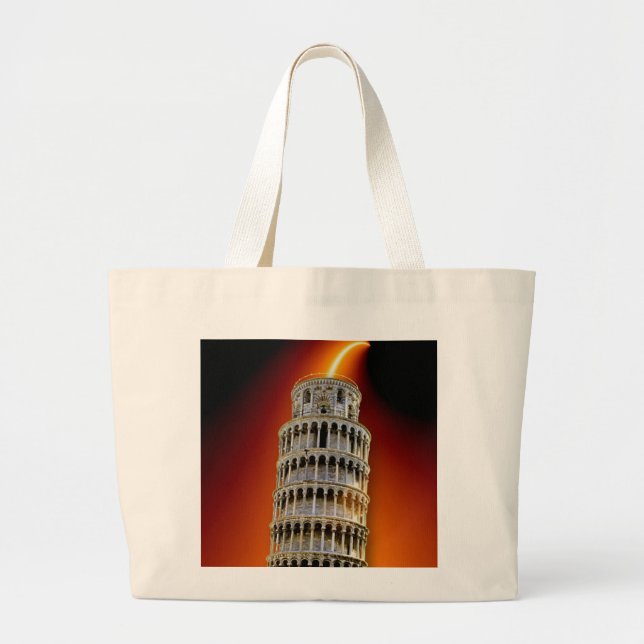 Bolsa Tote Grande Torre de Pisa Energy Bag (Frente)