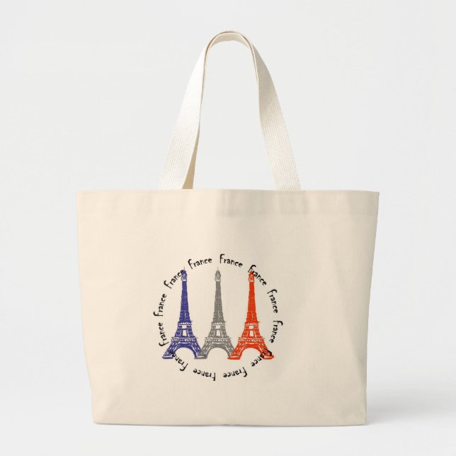 Bolsa Tote Grande torre do effel (Frente)