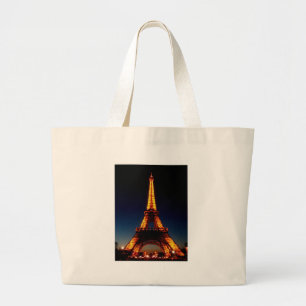 Bolsa Tote Grande Torre Eiffel em Paris