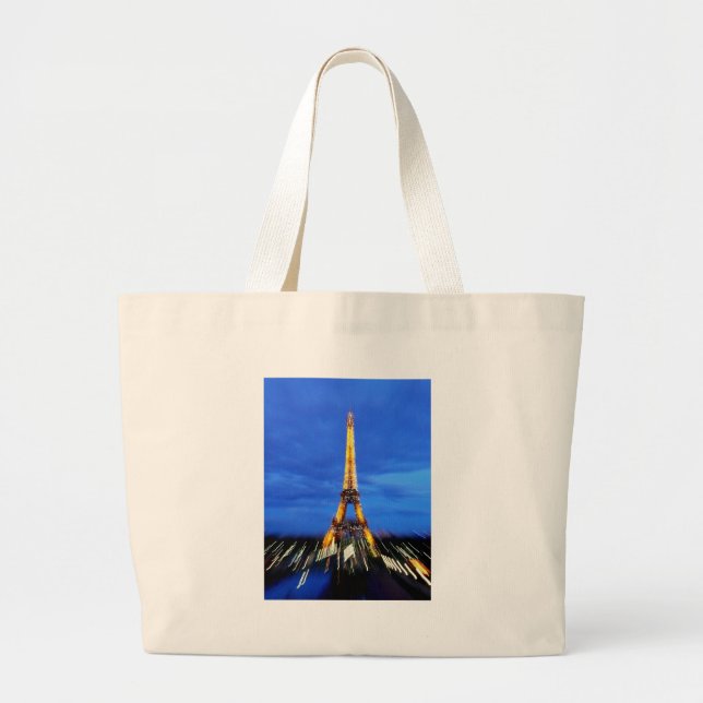 Bolsa Tote Grande Torre Eiffel Paris França (Frente)