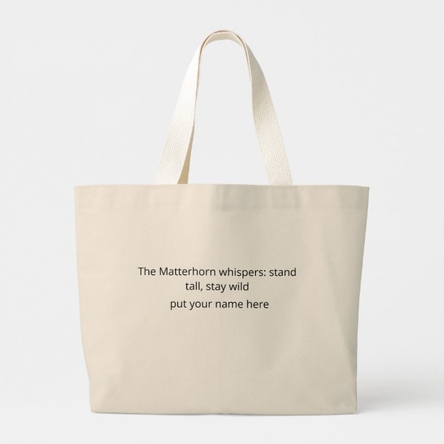 Bolsa Tote Grande Tote Bag (Verso)