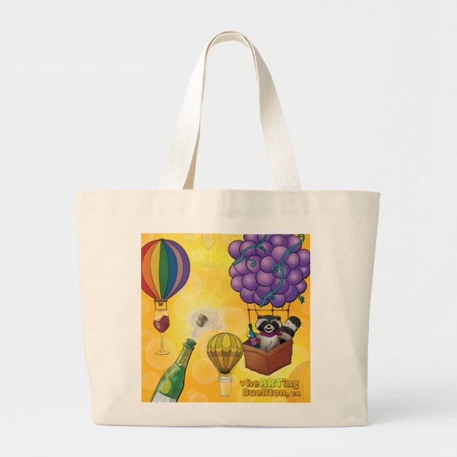 Bolsa Tote Grande Tote Bag - Bolhas (Frente)
