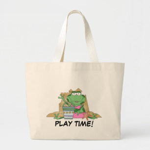 Bolsa Tote Grande Tote Bag de Sapo de Praia do Tempo de Execução