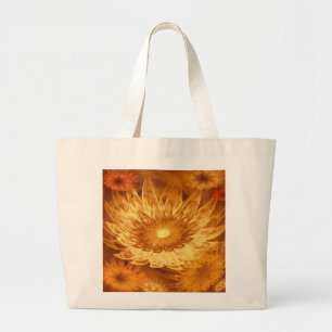 Bolsa Tote Grande Tote Bag Fantasy Flores Amarelo