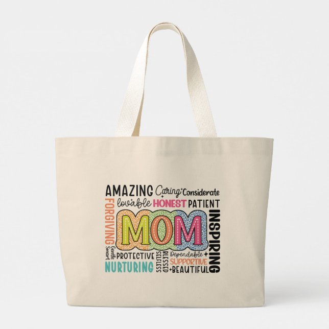 Bolsa Tote Grande Tote Bag-Mother's Day Gift Tote (Verso)