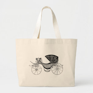 Bolsa Tote Grande Totebag de Carruagem do Rico antigo