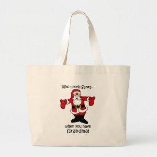 Bolsa Tote Grande Totebag do Natal da avó