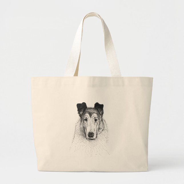 Bolsa Tote Grande Totebag liso do Collie (Frente)
