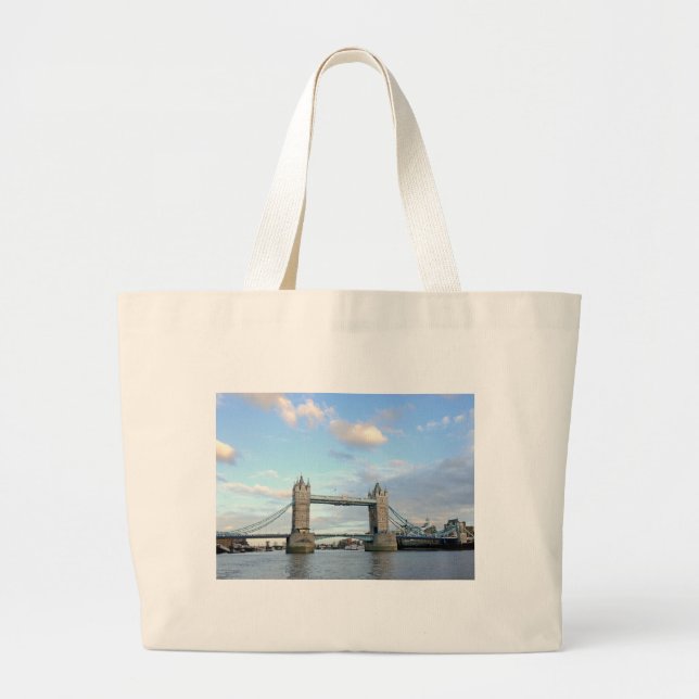 Bolsa Tote Grande Tower Bridge-Londres (Frente)