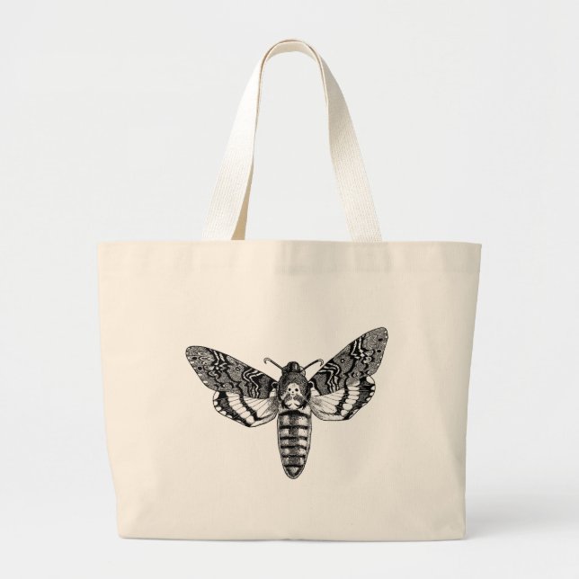 Bolsa Tote Grande Traça da Morte-Cabeça (Frente)
