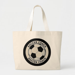 Bolsa Tote Grande Treinador do futebol