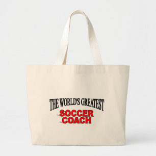 Bolsa Tote Grande Treinador do futebol do mundo o grande