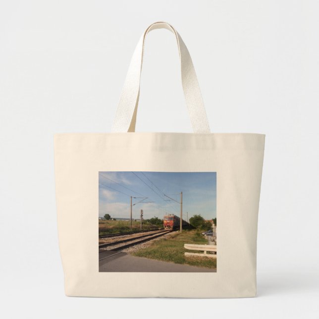Bolsa Tote Grande Trem Elétrico (Frente)