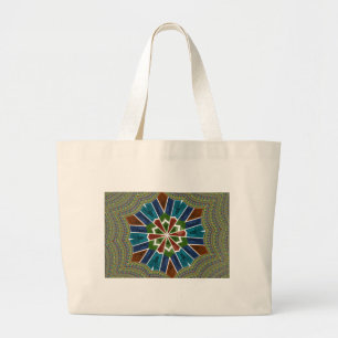 Bolsa Tote Grande Trendy Sari Traditional Art Motif Design