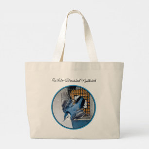 Bolsa Tote Grande Trepadeira-de-peito-branco Voando Foto Original