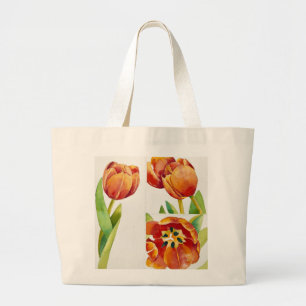 Bolsa Tote Grande Três estudos da tulipa em um 2013 certo
