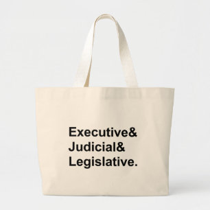 Bolsa Tote Grande Três Poderes do Governo Executivo Legislativo