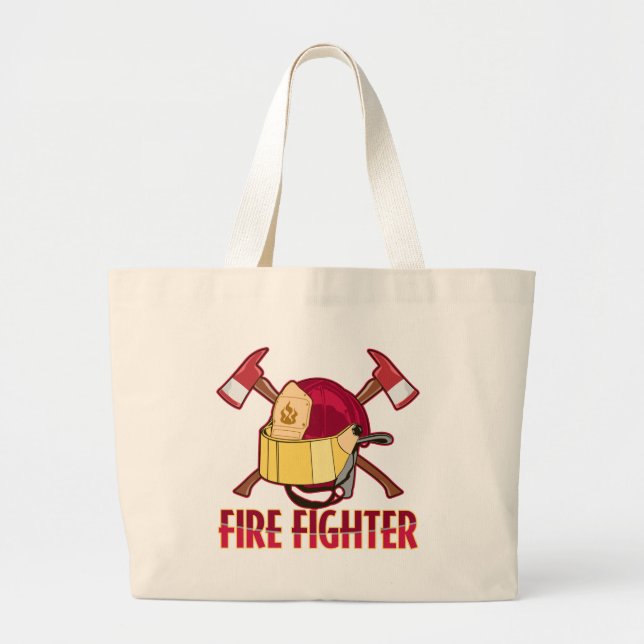 Bolsa Tote Grande Tributo do bombeiro (Frente)