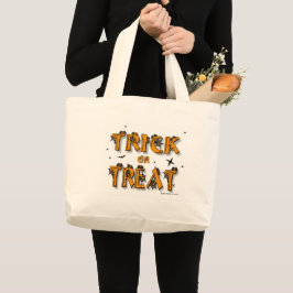 Bolsa Tote Grande Trick-or-Treat! | Dia das Bruxas