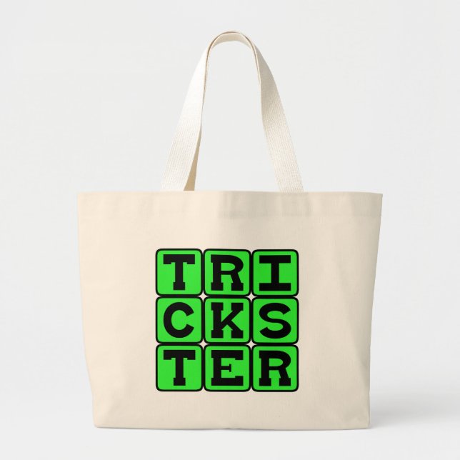 Bolsa Tote Grande Trickster, Illusionista (Frente)