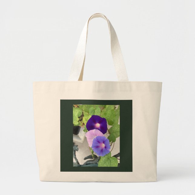 Bolsa Tote Grande Trio de Glória Matinal (Frente)