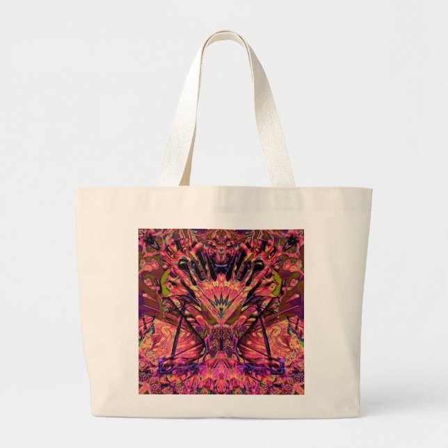 Bolsa Tote Grande Trippy Garland (Frente)
