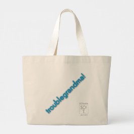 Bolsa Tote Grande troublegrandma, grande saco de toques