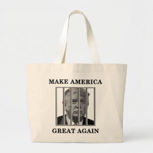 Bolsa Tote Grande Trump atrás de Bares