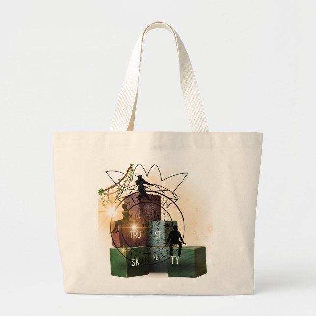 Bolsa Tote Grande Trust en safety shopper (Frente)