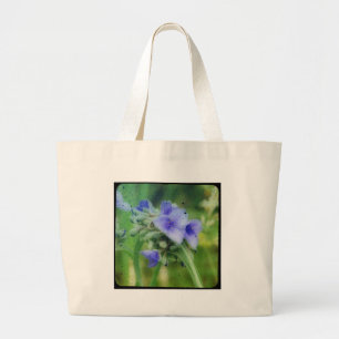 Bolsa Tote Grande TTV floral roxo