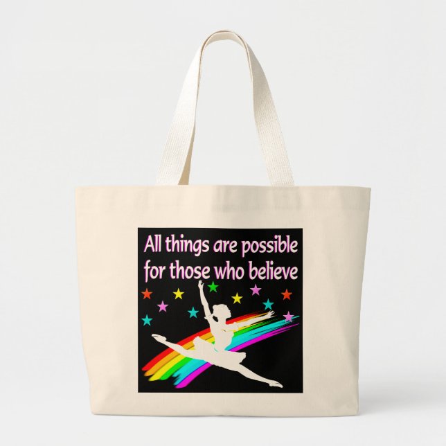 BOLSA TOTE GRANDE TUDO É POSSÍVEL, DANCER DESIGN (Frente)