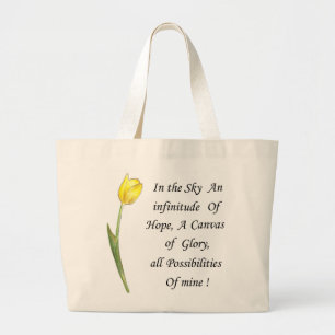 Bolsa Tote Grande Tulipa Amarela