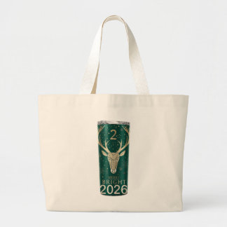 Bolsa Tote Grande Tumbler de Férias Alegre e Brilhante – Edição 2026