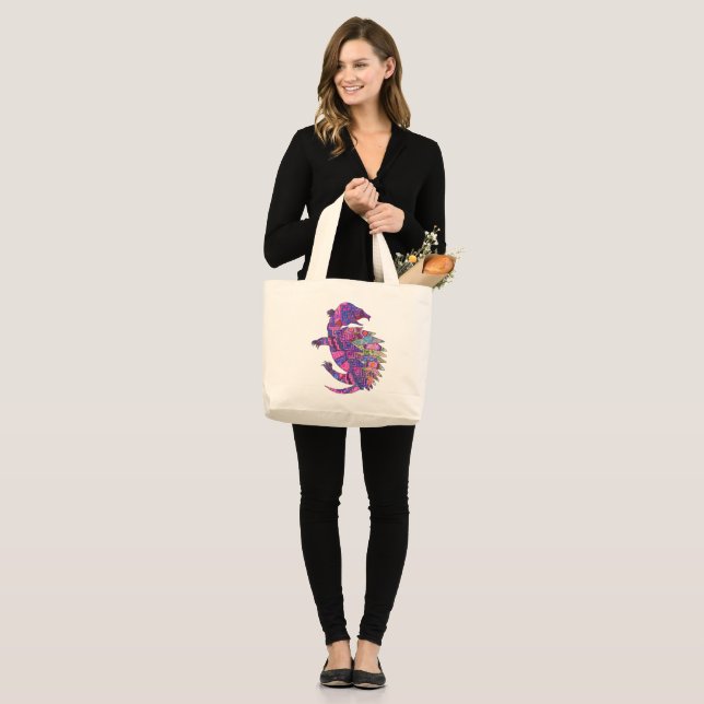 Bolsa Tote Grande Turtle design (Womens) (Frente (modelo))