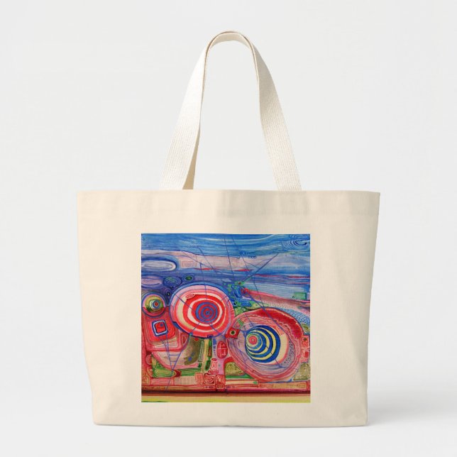 Bolsa Tote Grande Tweedledee Und Tweedledum (Frente)