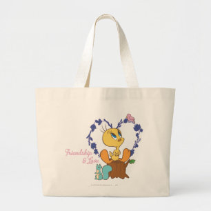 Bolsa Tote Grande Tweety "Friendship And Love"