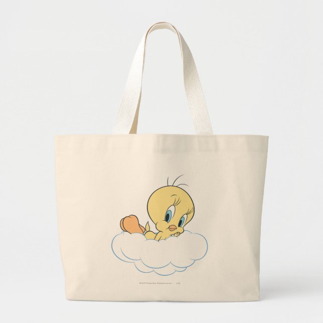 Bolsa Tote Grande Tweety In Clouds Pose 3 (Frente)