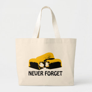 Bolsa Tote Grande Twinkies nunca esquece o design alto contraste
