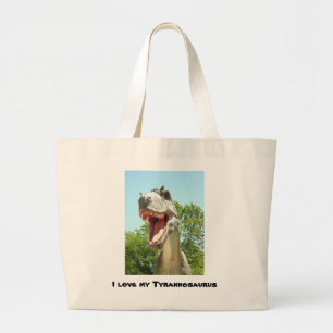 Bolsa Tote Grande Tyrannosaurus T-Rex Dinossaur