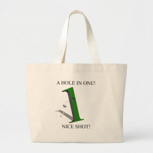 Bolsa Tote Grande Um Buraco Numa Bola De Golfe