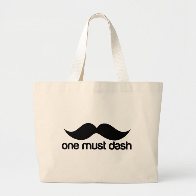 BOLSA TOTE GRANDE UM DEVE DASH (MUSTACHE) (Frente)