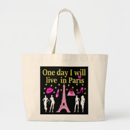 BOLSA TOTE GRANDE UM DIA VOU VIVER EM PARIS