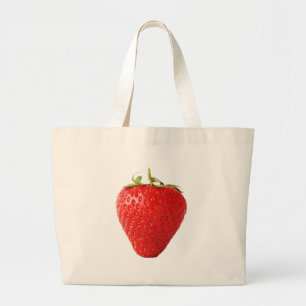 Bolsa Tote Grande Um jtcnm de morango Vermelho