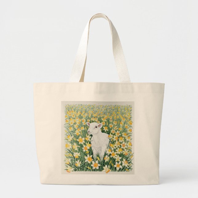 Bolsa Tote Grande Um primavera na etapa (Frente)