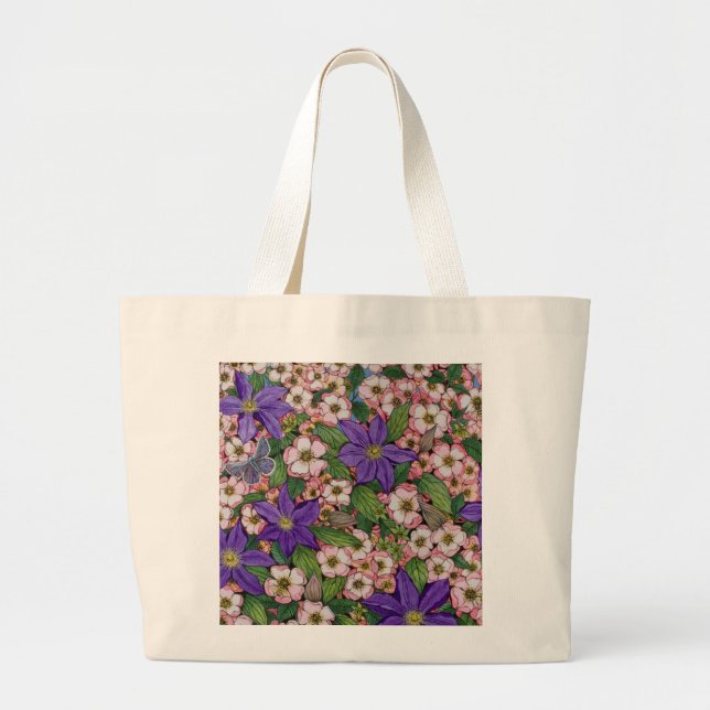 Bolsa Tote Grande Um remendo roxo 2011 (Frente)