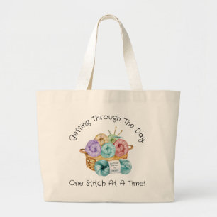 Bolsa Tote Grande Um Stitch De Cada Vez Personalizado