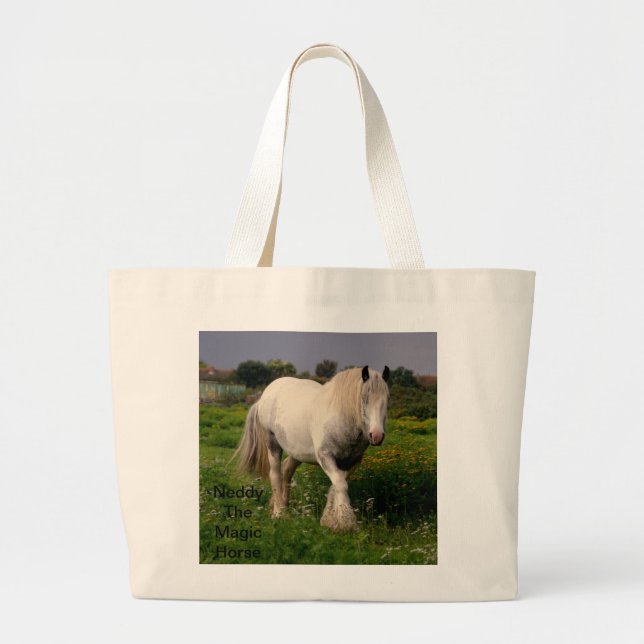 Bolsa Tote Grande Um Tecido Felipe Jacobs Neddy Horse Bag (Frente)