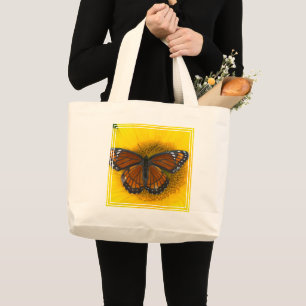 Bolsa Tote Grande Uma Borboleta Vicerrei Limenitis Archippus