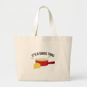 Bolsa Tote Grande Uma coisa suíça