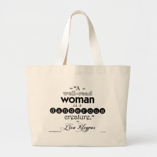 Bolsa Tote Grande Uma mulher versado. Saco